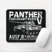 Panther Tank Mousepad Muismat (Met muis)