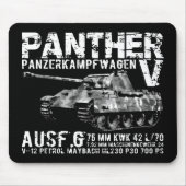 Panther Tank Mousepad Muismat (Voorkant)