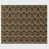 Panther Tiled Pattern Wrapping Paper Cadeaupapier (Vlak)