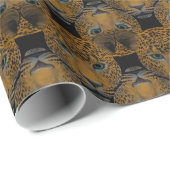 Panther Tiled Pattern Wrapping Paper Cadeaupapier (Rol Hoek)