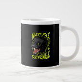 Panther vector illustratie grote koffiekop (Rechts)
