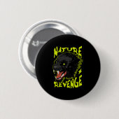 Panther vector illustratie ronde button 5,7 cm (Voorkant /achterkant)