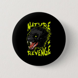 Panther vector illustratie ronde button 5,7 cm