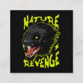 Panther vector illustratie vierkante visitekaartje (Voorkant)