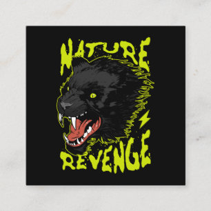 Panther vector illustratie vierkante visitekaartje