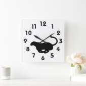 Panther Wall Clock Vierkante Klok (Huis)