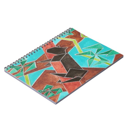 Panther Waterverf Art Notitieboek (Linkerzijde)