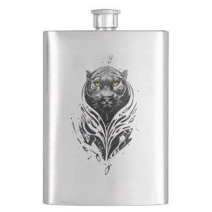 Panther Wild Animal Natuur Illustratie Art Tattoo Flacon