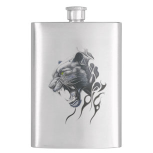 Panther Wild Animal Natuur Illustratie Art Tattoo Flacon