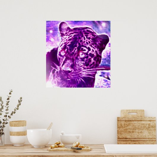*Panther* Wilde gedistilleerde Poster afdrukken (Keuken)