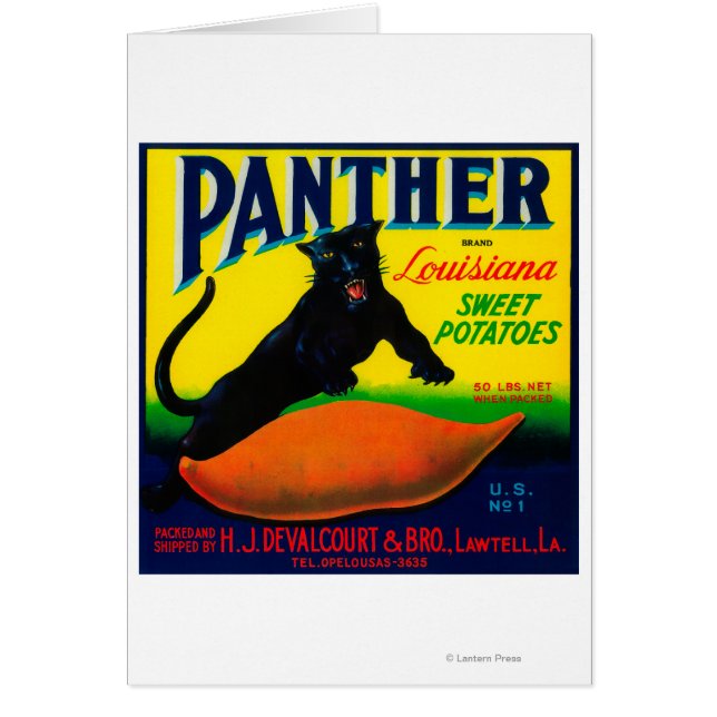 Panther Yam LabelLawtell, LA (Voorkant)