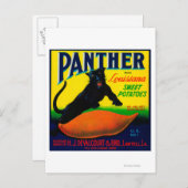 Panther Yam LabelLawtell, LA Briefkaart (Voorkant / Achterkant)