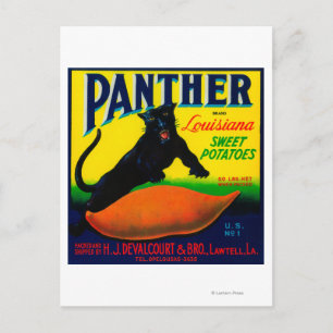 Panther Yam LabelLawtell, LA Briefkaart