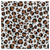 Pantherdruk op wit stof (Close Up)