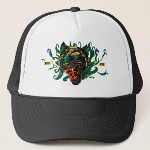 Panthere stay wild tattoo old school style trucker pet