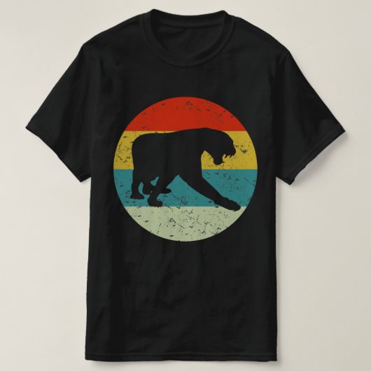 pantherretro  silhouette 70s t-shirt (Design voorkant)