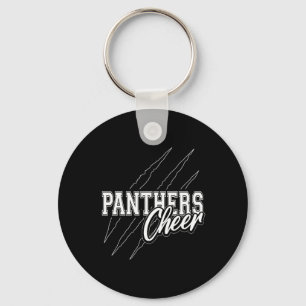 Panthers Cheer Terug naar school Cheerleading Team Sleutelhanger