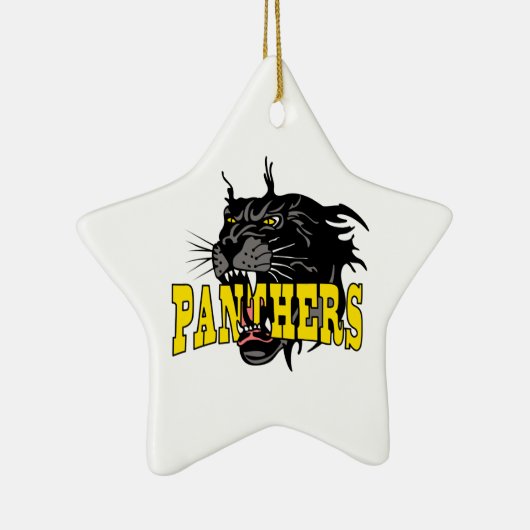 PANTHERS MASCOT KERAMISCH ORNAMENT (Rechts)