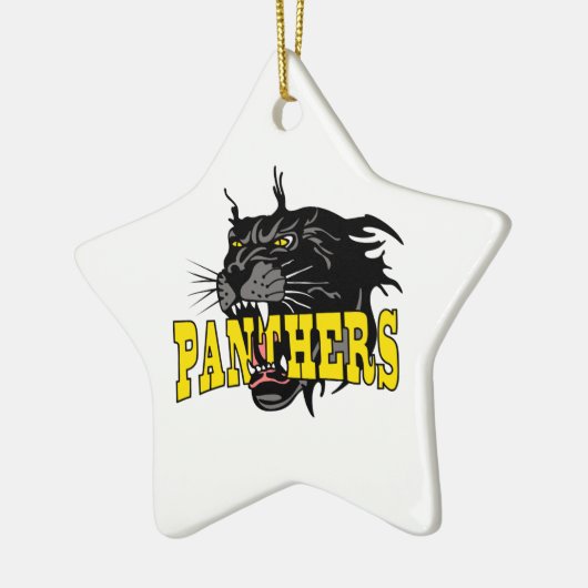 PANTHERS MASCOT KERAMISCH ORNAMENT (Links)