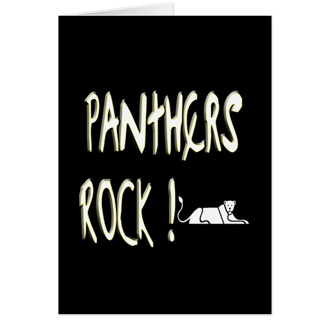 Panthers Rock. wenskaart (Voorkant)