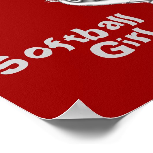 Panthers Softball Girl Poster (Hoek)