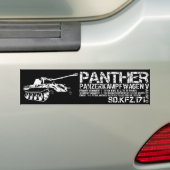 Panthertank Bumpersticker (Op auto)