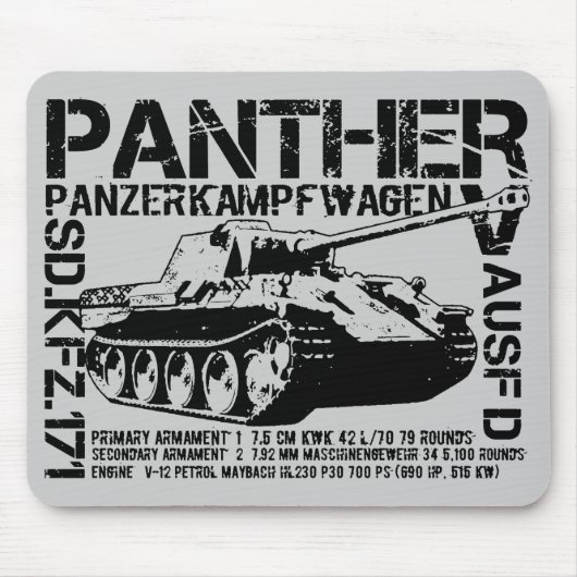 Panthertank Muismat (Voorkant)