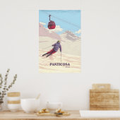 Panticosa Spanje Ski Resort Poster (Keuken)