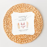 Panties & Palomas Vrijgezellenfeest Bachelorette Servet<br><div class="desc">Dit leuke ontwerp heeft een schattig slipje en palomas thema!</div>