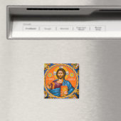 Pantocrator Jezus Christus Heer van alle Icoon Magneet (Insitu (Vaatwasser))