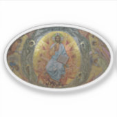 Pantocrator, Jezus Christus, Heer van alle Icoon Sticker (Voorkant)