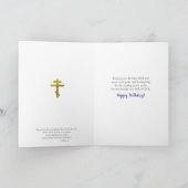 Pantocrator, Lord of All, Icon Birthday Kaart (Binnen)