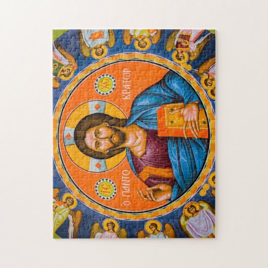 Pantocrator Lord of All Orthodox Christelijk Icon Legpuzzel (Verticaal)
