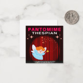 Pantomime-acteur - Goede Fee Notitiekaartje (Voorkant / Achterkant in situ)