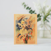 Pantomime comedy 1891 van Jules Chéret Briefkaart (Staand voorkant)