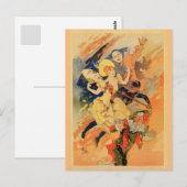 Pantomime comedy 1891 van Jules Chéret Briefkaart (Voorkant / Achterkant)