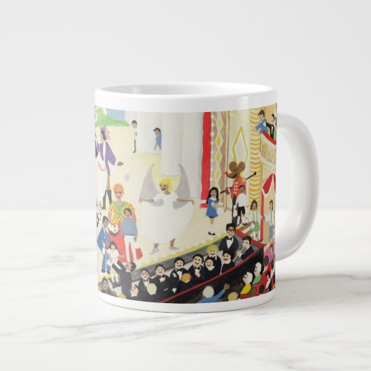 Pantomime Grote Koffiekop (Voorkant rechts)