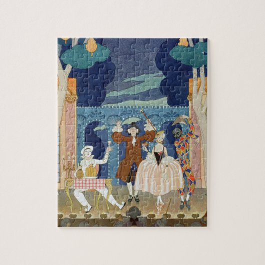 Pantomime Stage, afbeelding voor 'Fetes Galantes' Legpuzzel (Verticaal)