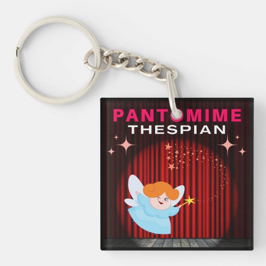 Pantomime Thespian - Fairy Godmother Sleutelhanger (Voorkant)