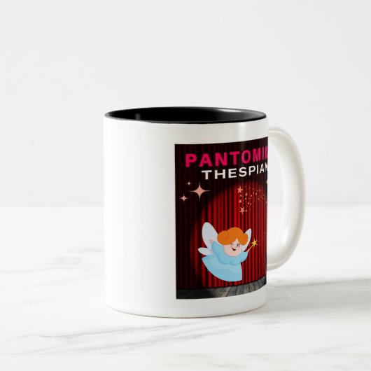 Pantomime Thespian - Fairy Godmother Tweekleurige Koffiemok (Voorkant rechts)
