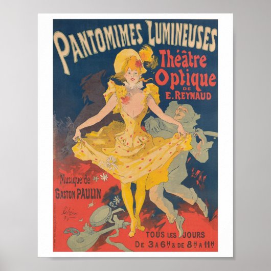 Pantomimes Lumineuses Poster (Voorkant)