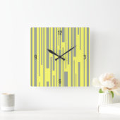 Pantone kleuren Ultimate Grey en Illuminating Vierkante Klok (Huis)