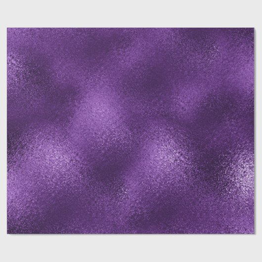 Pantone Ultra Violet Paarse Glas Metallic Plum Cadeaupapier (Vlak)