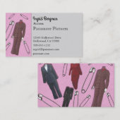 Pantpakken en veiligheidspieken visitekaartje (Voorkant / Achterkant)