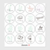 Pantry Herbs, Nuts & Spices Storage Labels (Vel)