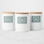Pantry Labels • Green • Water- Resistant Stickers (Flessen)