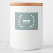 Pantry Labels • Green • Water- Resistant Stickers (Voorkant)