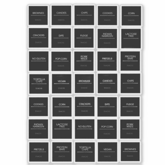 Pantry Labels Stickers (Voorkant)