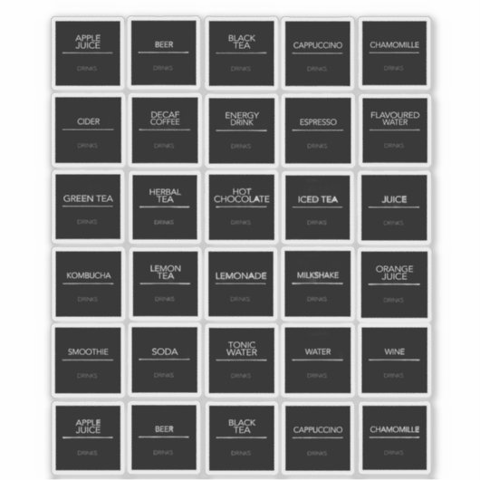 Pantry Labels Stickers (Voorkant)