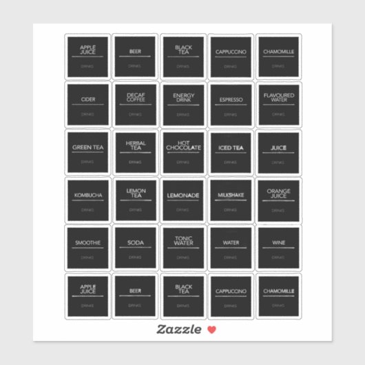 Pantry Labels Stickers (Vel)